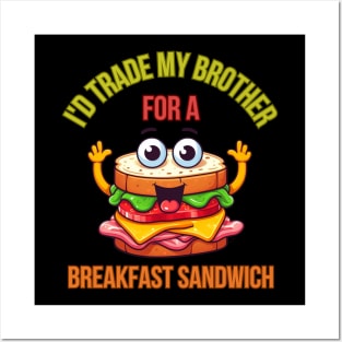 Breakfast Sandwich Posters and Art